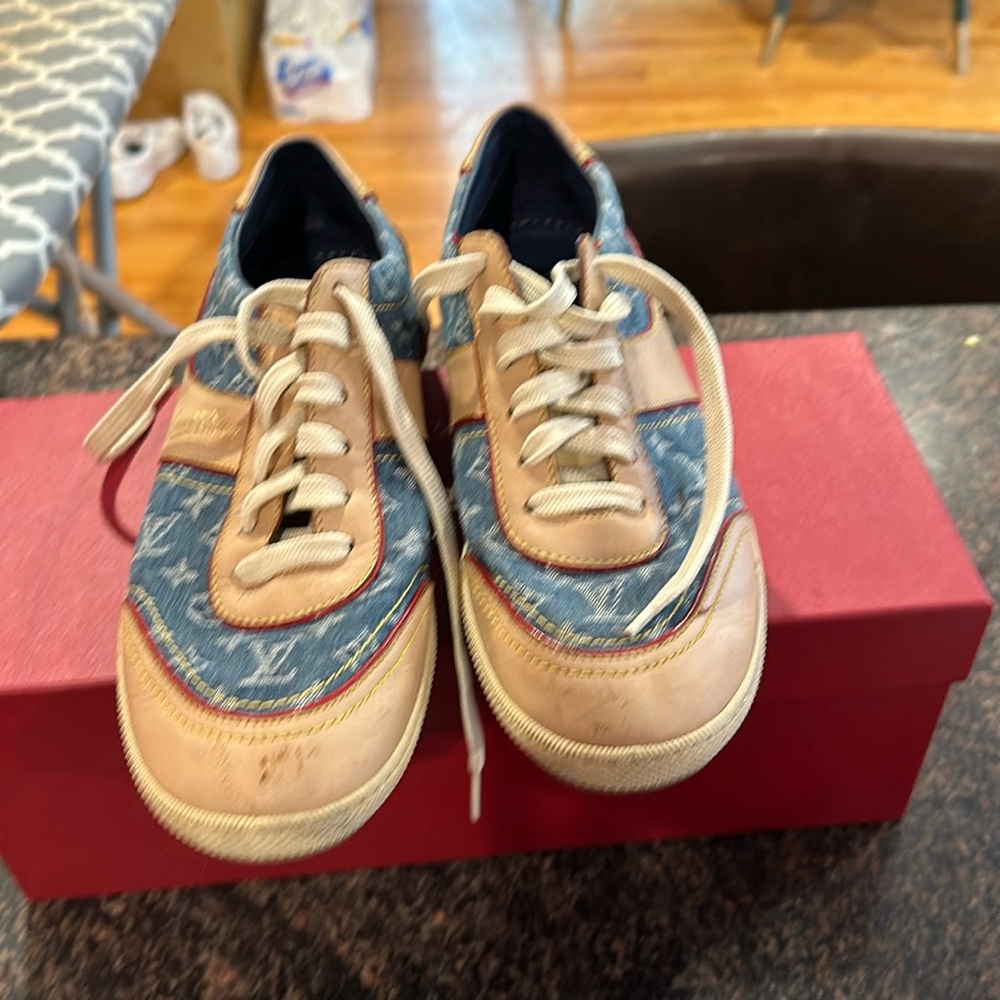 Vintage Louis Vuitton sneakers couple of little scuffs, but can be covered